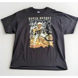 Garth Brooks Band World Tour Concert T Shirt 2014-2015 Men's Size 2XL Country